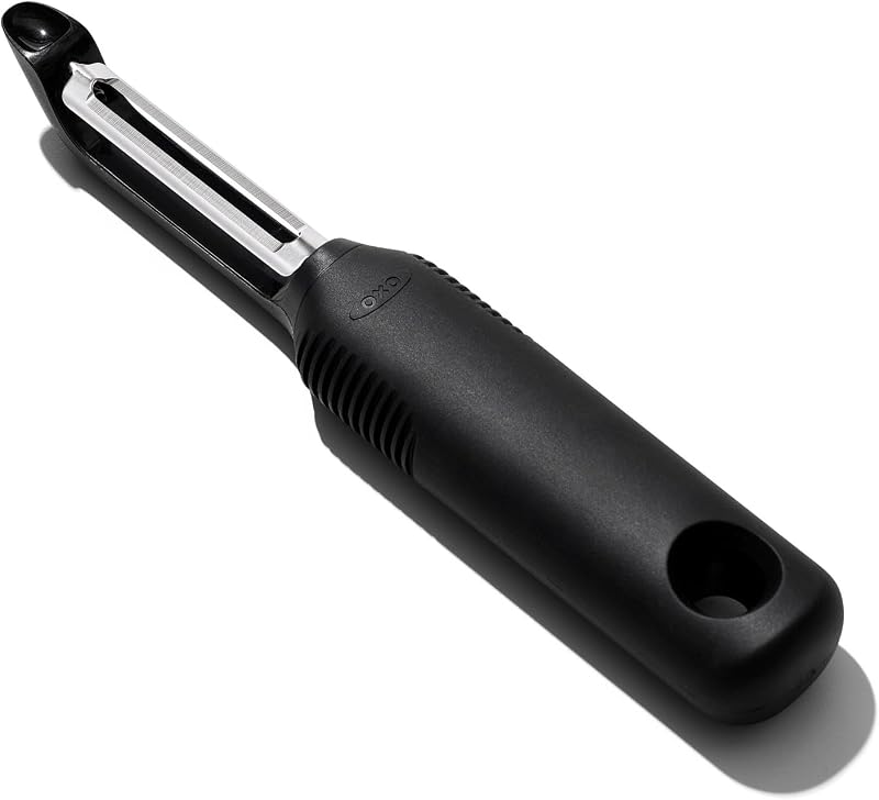 OXO Good Grips Oscillating Vegetable Peeler - Stainless Steel Vegetable Peeler - Black | Double Stainless Stee