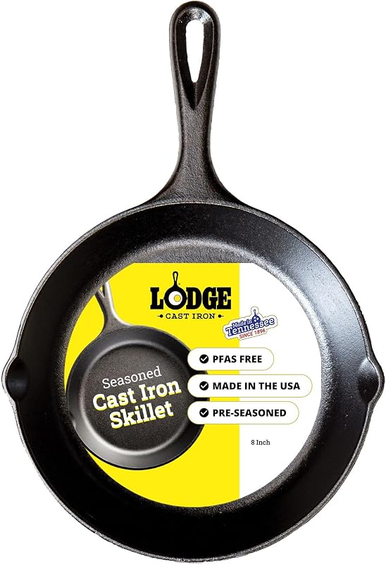 Lodge - Natural cast iron frying pan with handle Diam 20 cm - L5SK3 x1
