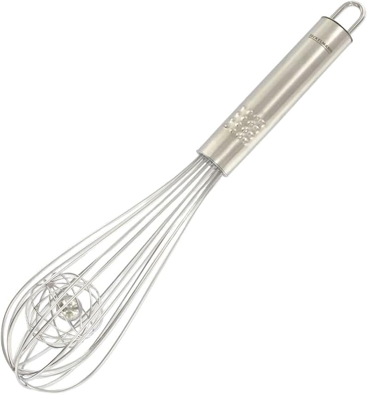 Sponsored Ad – Fackelmann Stainless Steel Kitchen Whisk - Whisk Pastry Ball, Silver, 26.5 cm