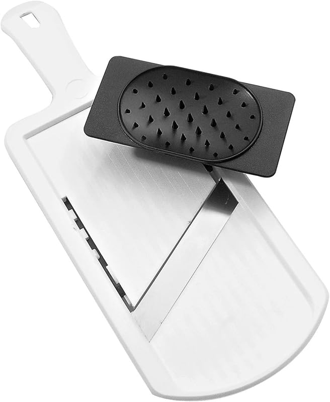 Fackelmann Thick/Thin Mandolin Slicer with Stand - Double-Sided Stainless Steel Vegetable Slicer - High Qualit