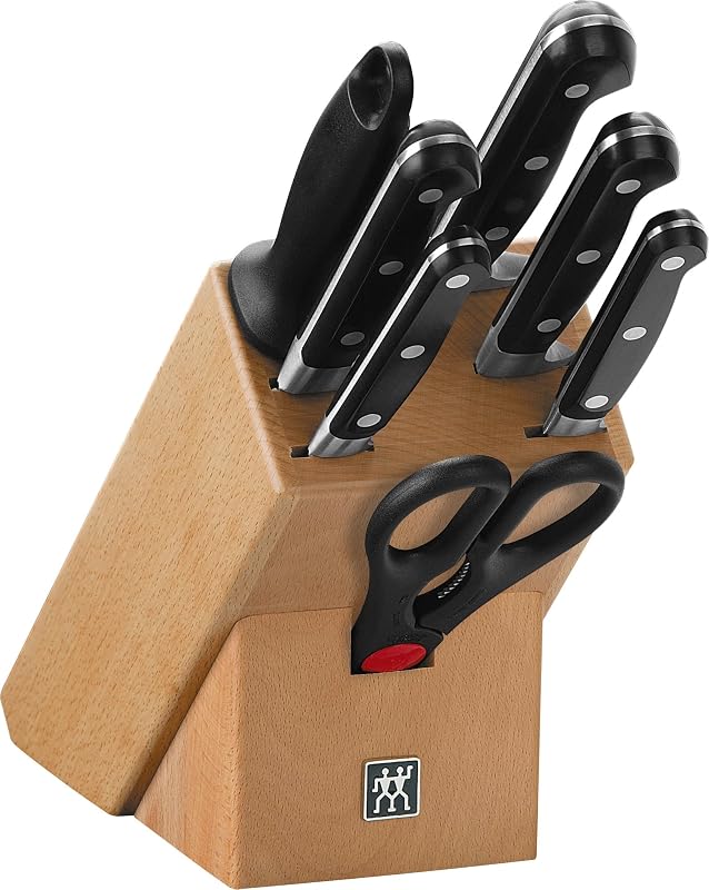 ZWILLING Professional S 8-Piece Knife Set, Stainless Steel, Black, Made in Germany