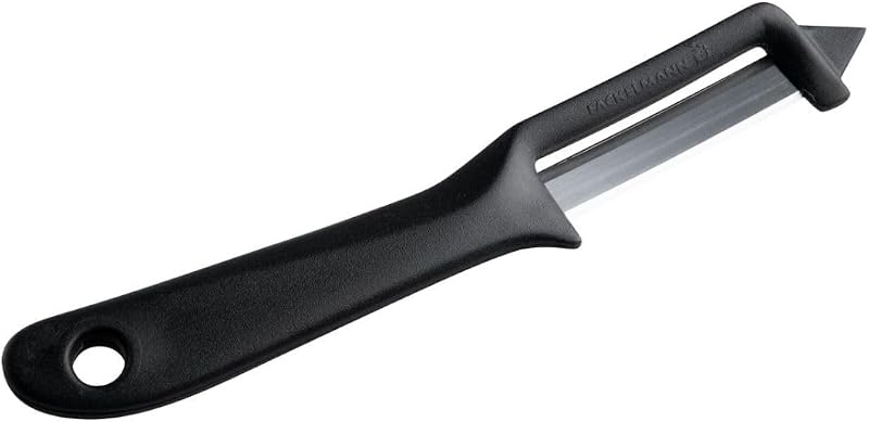 Fackelmann 42031 Multifunctional Peeler Knife, Apple Peeler, Potato Peeler, Stainless Steel, Plastic, 18.5 x 1