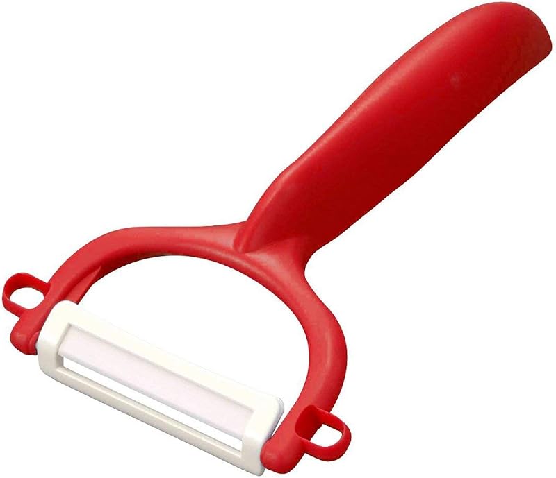 KYOCERA - CP10NRD - Red razor peeler with ultra-sharp ceramic blade - healthy material that will not rust or o