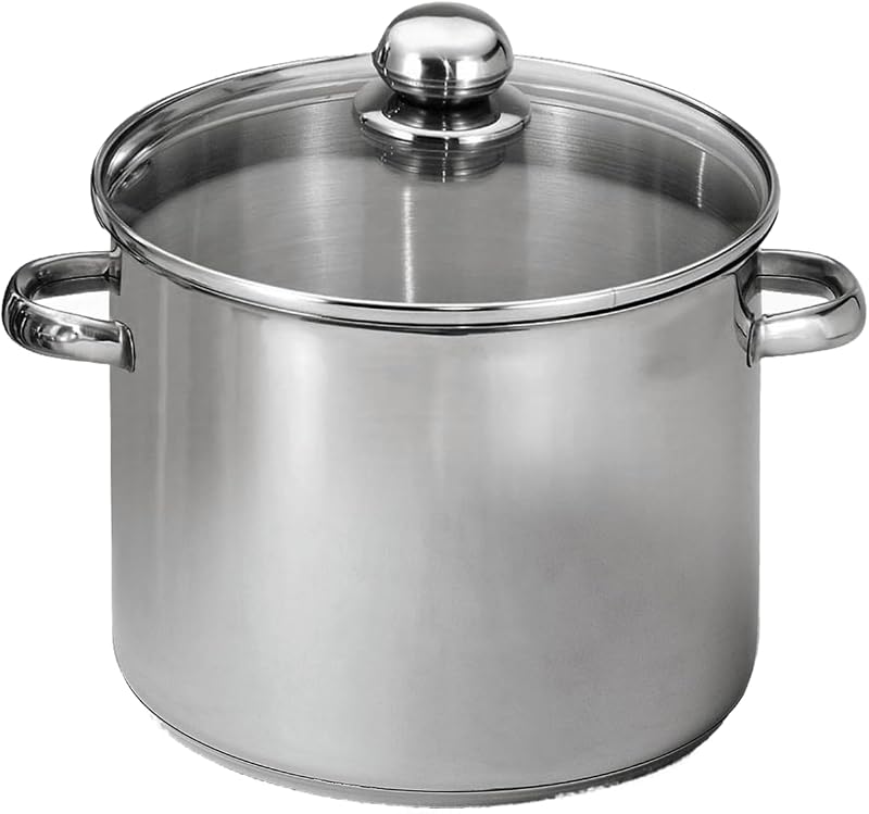 BAUMALU Stainless Steel Catering + Glass Lid 28 cm