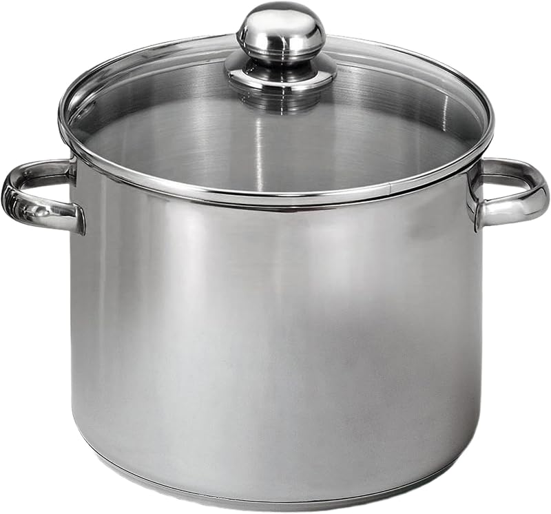 BAUMALU Stainless Steel Catering with Glass Lid 32 cm
