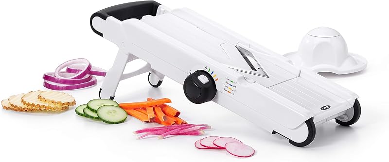 OXO Good Grips V-Blade Mandolin Mandolin Multi-Function Kitchen Slicer Stainless Steel Vegetable Slicer White
