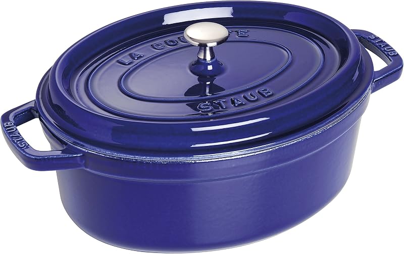 STAUB Enamelled Cast Iron Casserole Dish with Lid, Suitable for All Heat Sources Including Induction, 5 to 6 P