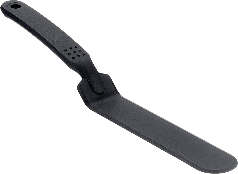 Lacor 98913 LACOR, Long Nylon Spatula, Black, 31.5 cm | Durable professional utensil; designed for optimum per