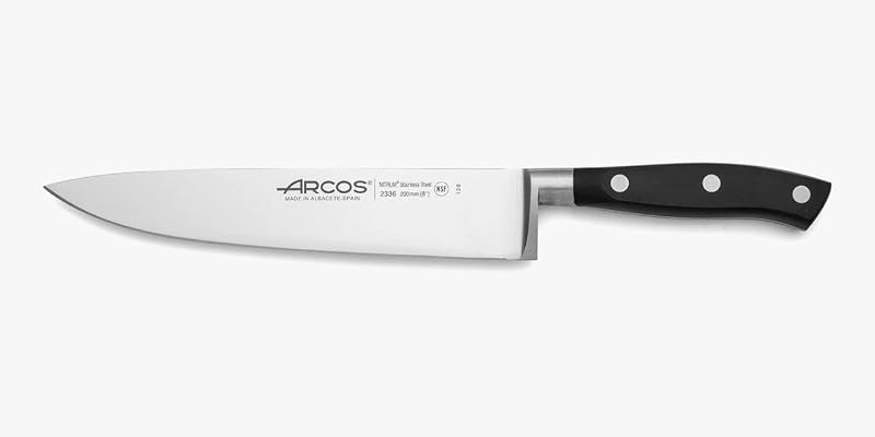 Arcos Séries Riviera - Chef's Knife - Forged Nitrum Stainless Steel Blade 200 mm - Polyoxymethylene (Pom) Hand