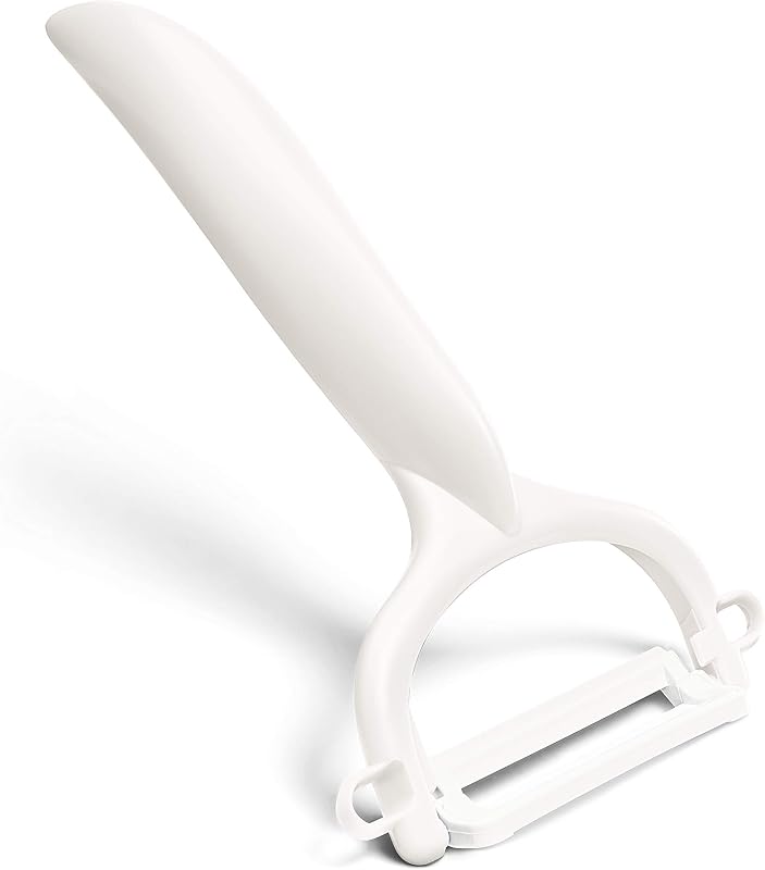 KYOCERA - CP10NWH - White razor peeler with ultra-sharp ceramic blade - healthy material that will not rust or