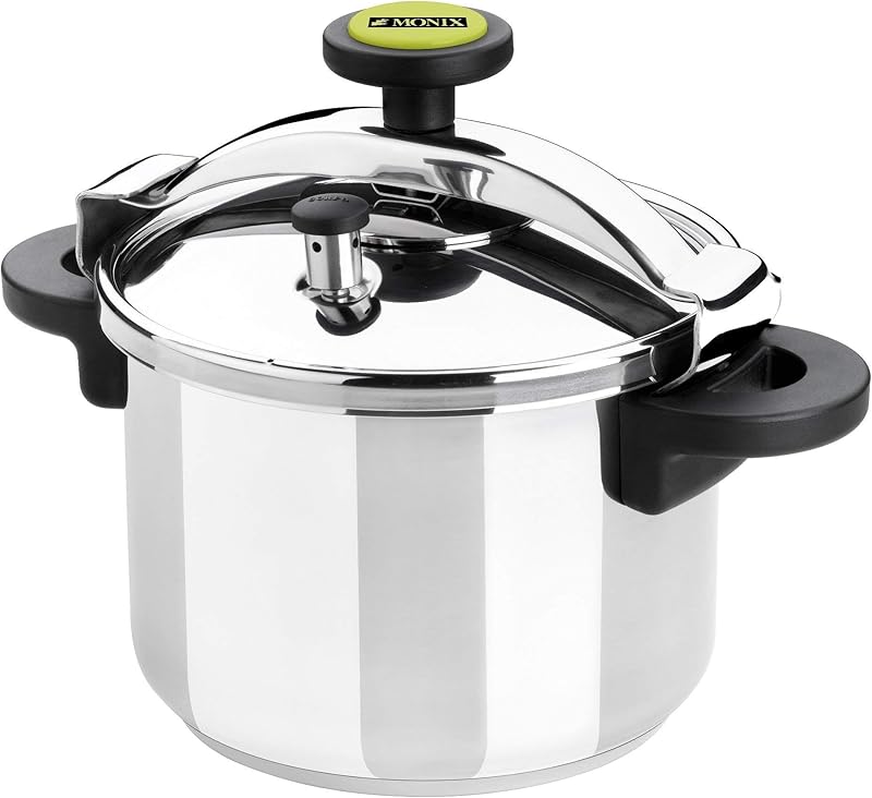 MONIX Classica | Traditional Minute Casserole Dish 6 Litres, 18/10 Stainless Steel, Compatible with All Induct