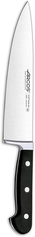 Arcos Séries Clasica - Couteau du Chef Couteau à Découper - Lame Acier Inoxydable Forgé Nitrum 210 mm - Manche