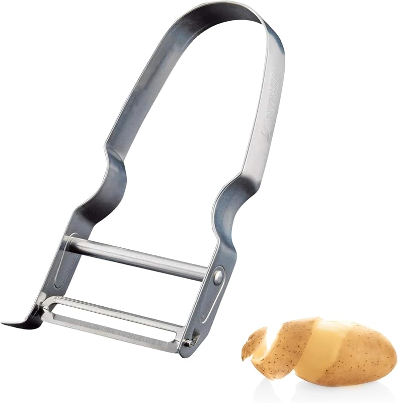 Westmark Vegetable and Asparagus Peeler, U Shape Peeler, Verdura, Stainless Steel, 60913360, Silver