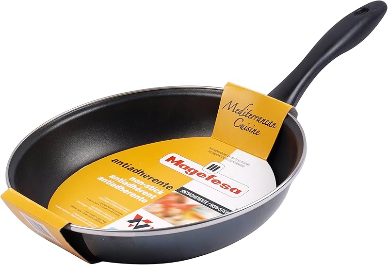 MAGEFESA Megafesa Glass Frying Pan, Diameter 28 cm, Crystal Black