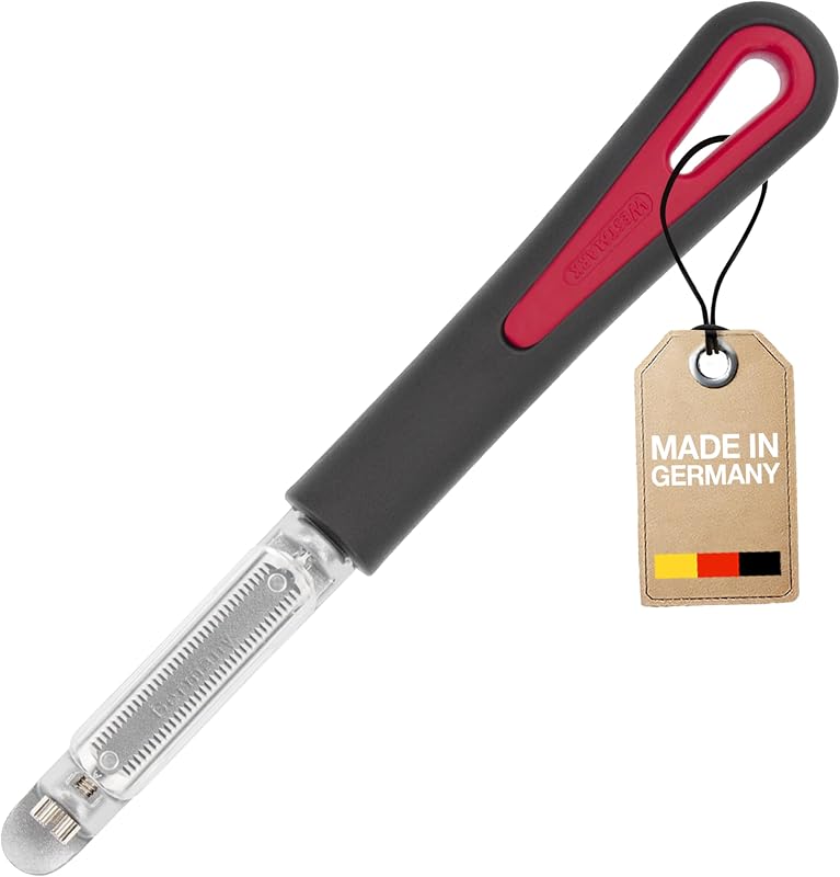 Westmark 6046RT60 Retro-Tomfix Tomato and Kiwi Peeler PP/TPE/Aluminium, Black/Silver, 18.5 x 2.2 x 1.8 cm