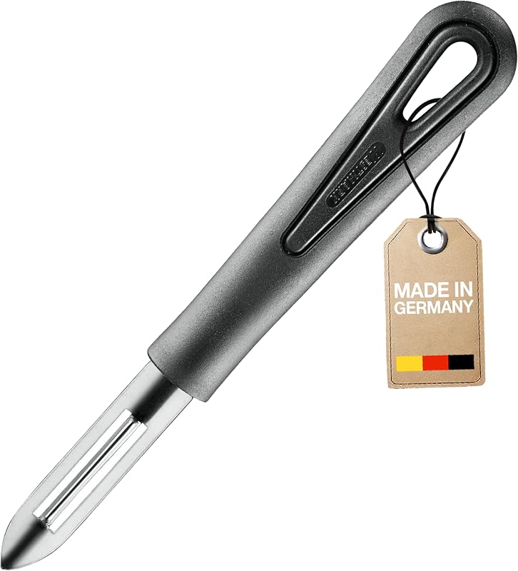 Westmark Economical Fixed Blade Peeler, Gentle, Stainless Steel, Black, 28062270