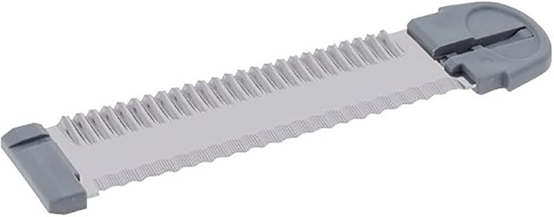DE BUYER -2015.95 -double blade right microlobe/corrugated, Grey