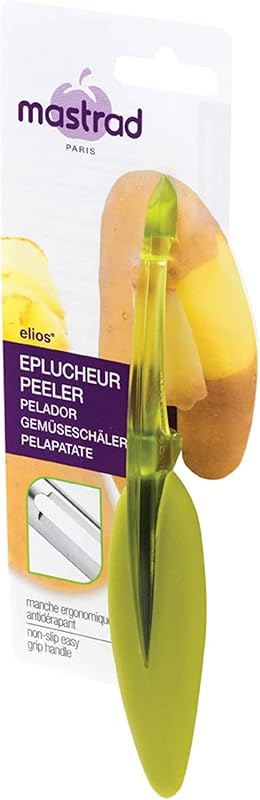 Mastrad F20008 Fruit and Vegetable Peelers – Simple Use – Elios Range – Double Edge – Stainless Steel Blade –