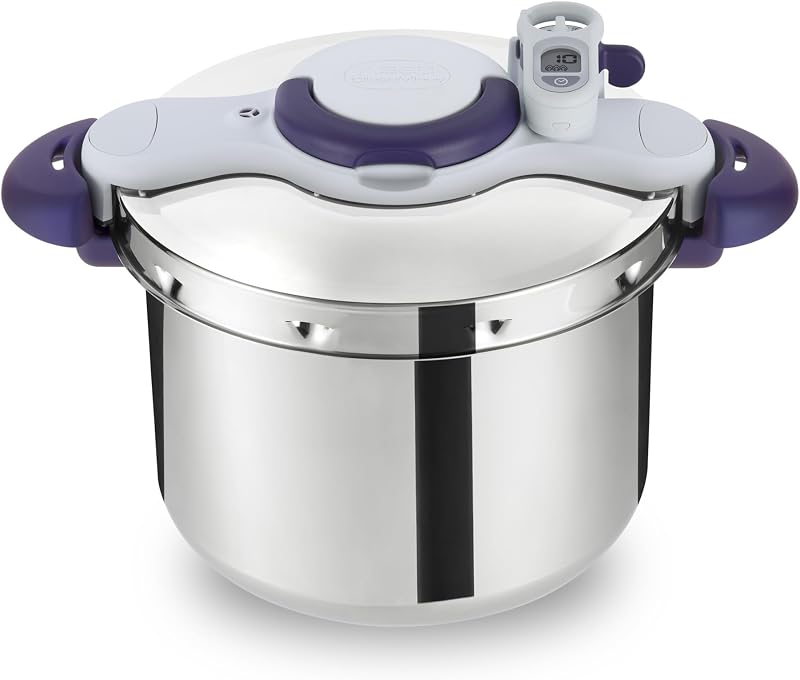 Seb Clipsominut' Perfect Pressure Cooker 9 L, Induction Pressure Cooker, Easy to Use, Timer, Book 100 Recipes