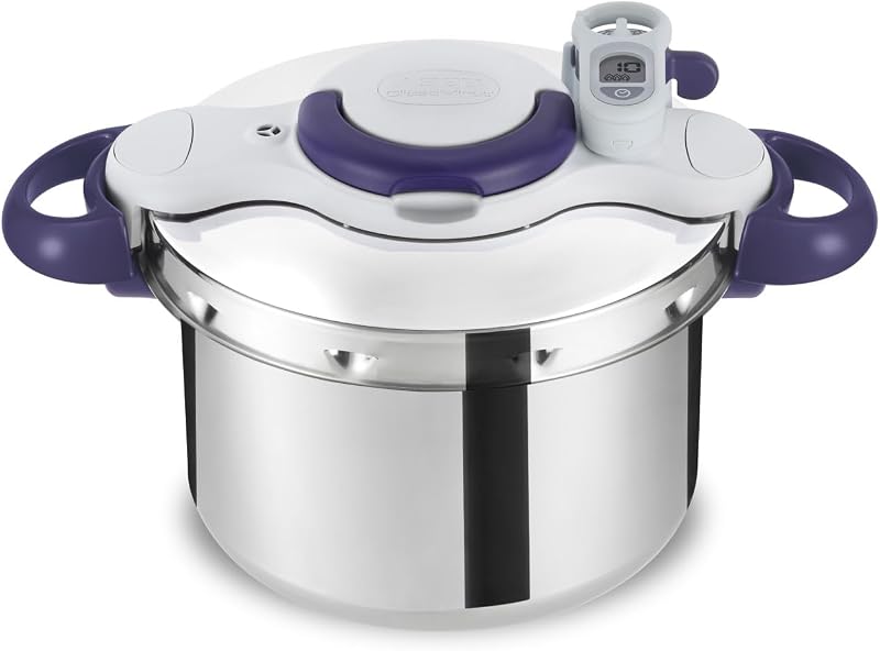 Seb Clipsominut' Perfect Pressure Cooker 6 L, Induction Pressure Cooker, Easy to Use, Timer, Book 100 Recipes 