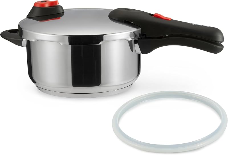 Amazon Basics Stainless Steel Induction Pressure Cooker - 4 Litre