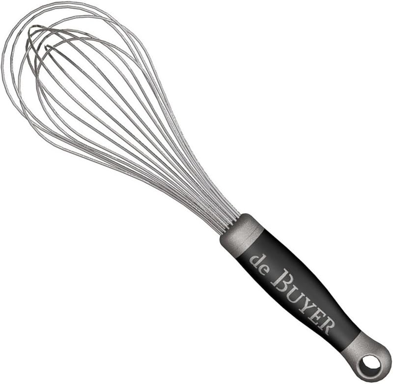 Sponsored Ad – De Buyer - Professional GOMA stainless steel wire whisk - Length 26 cm -, Silver