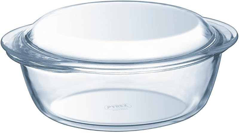 Pyrex Round Casserole 1.3 L Classic, White