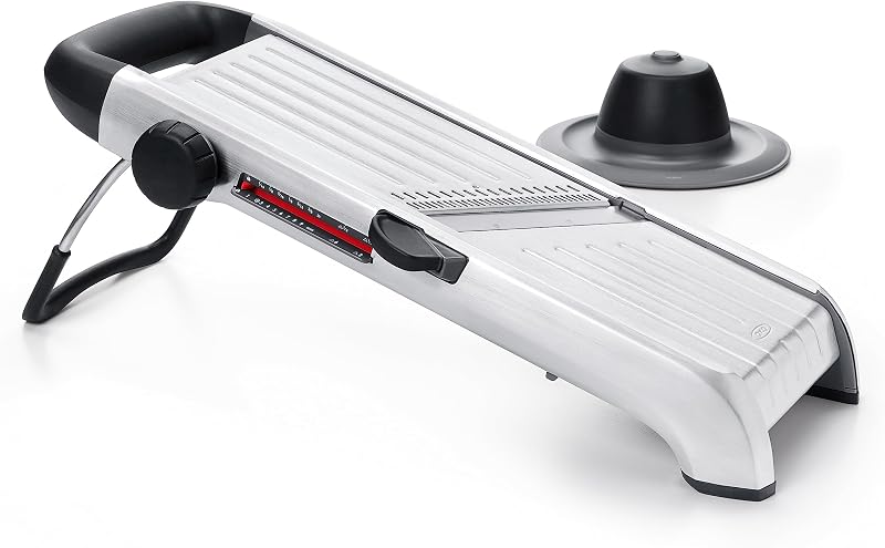 OXO Steel Professional Mandolin 2 | Makes straight, serrated and embossed cuts of various thicknesses, straigh