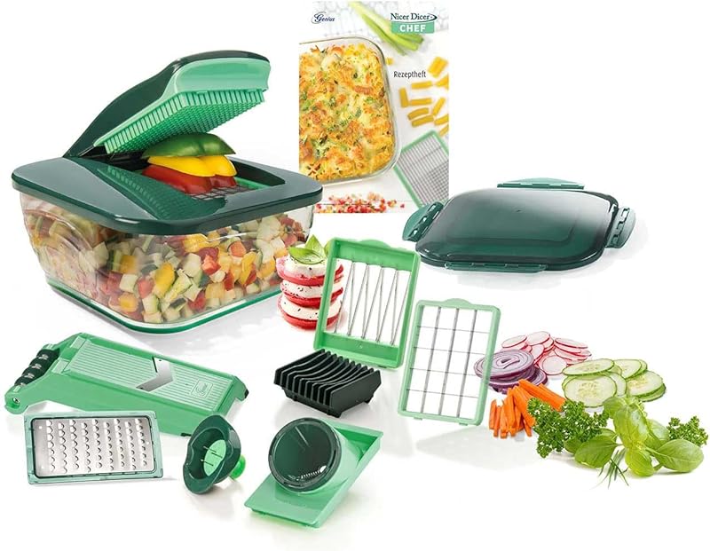 Genius A27060 Nicer Dicer Chef, Stainless Steel and Plastic 3 300 ml