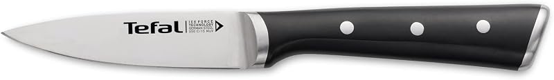 Tefal Ice Force Paring Knife, 9 cm, Kitchen Knife, German Stainless Steel Blade, Performance Cut, Long-Lasting