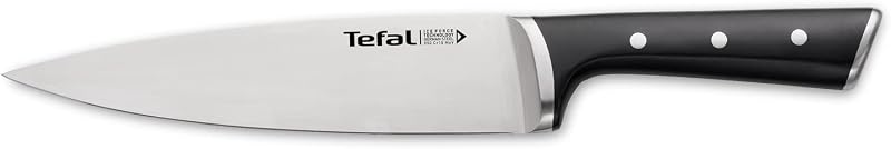 Tefal Ice Force Chef Knife 20 cm, Kitchen Knife, German Stainless Steel Blade, Performance Cut, Long-Lasting S