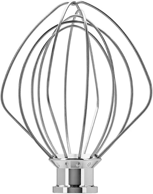 KitchenAid Stainless Steel Whisk for Tilting Robots 4.3L & 4.7L, Premium Whipping Accessory for Artisan & Clas