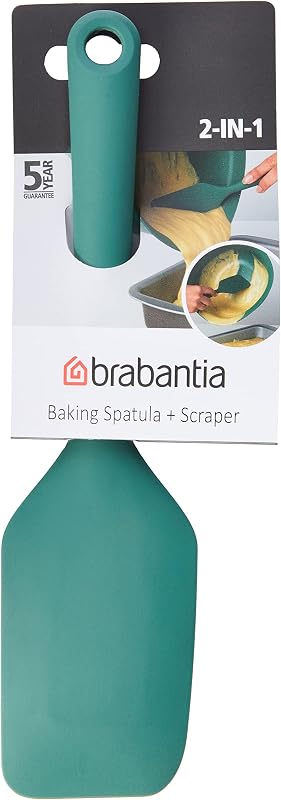 Brabantia (BRAA3) Pastry Spatula plus Silicone Scraper - Fir Green