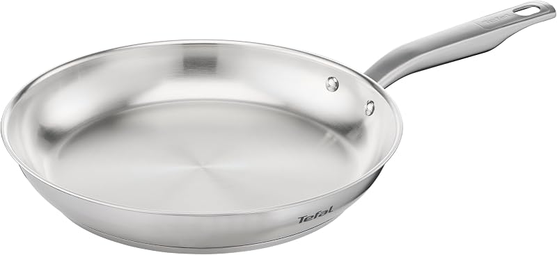 Tefal Virtuoso Frying Pan 28 cm, Induction, 10 Year Warranty, Premium Quality Uncoated Stainless Steel, Perfec