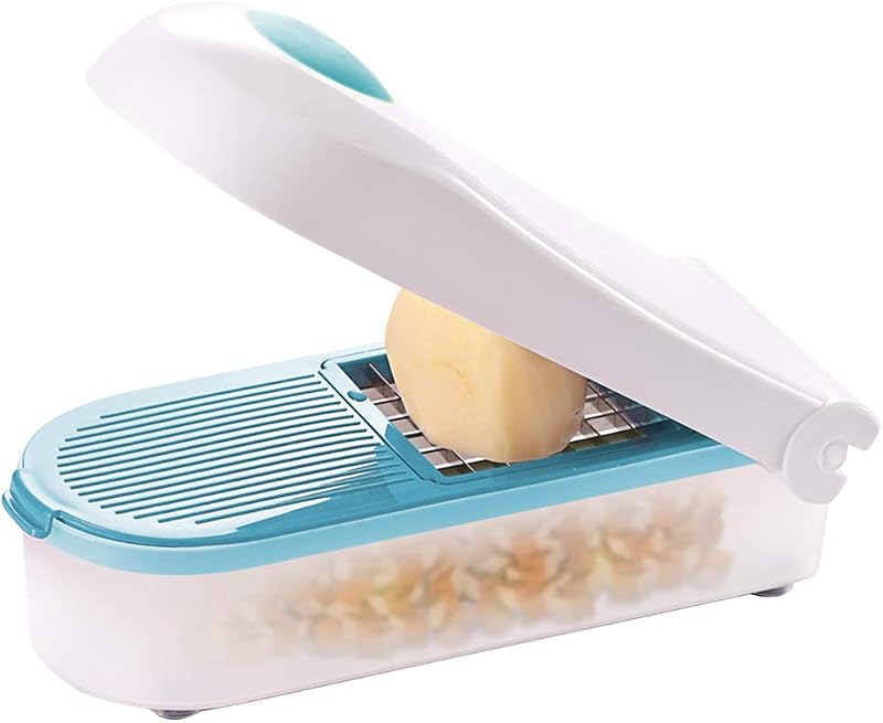 Durandal Manual Vegetable Slicer Mandolin Slicer Onion Slicer Chip Cutter Kitchen Utensil Chopper Cucumber Pla