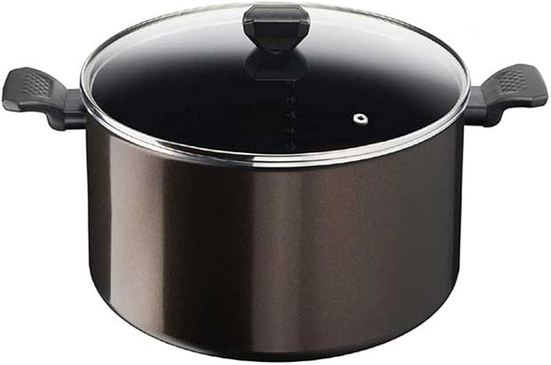 B5546902 Non-Stick Aluminium Cooking Pot with Glass Lid 30 cm