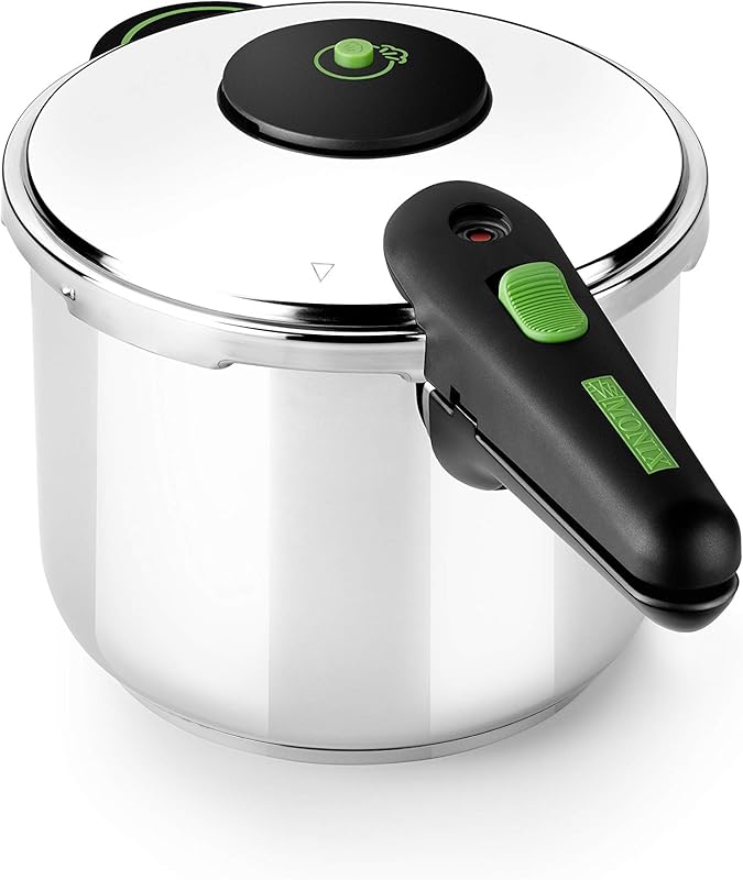 MONIX Presto | Pressure Cooker 6 Liters, Stainless Steel 18/10, Compatible with All Induction Heat Sources Inc