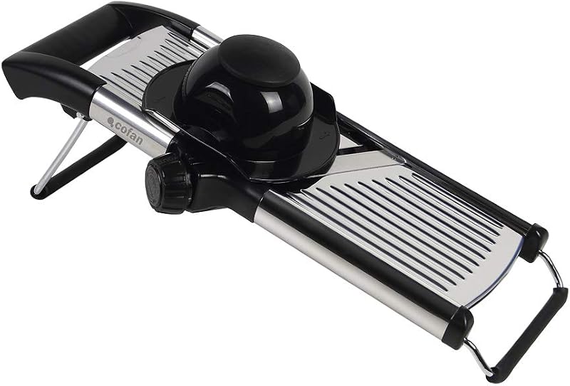Cofan Kitchen Mandolin Made of Stainless Steel | Dimensions: 42 x 16.5 x 6.5 cm | It cuts thicknesses up to 6 