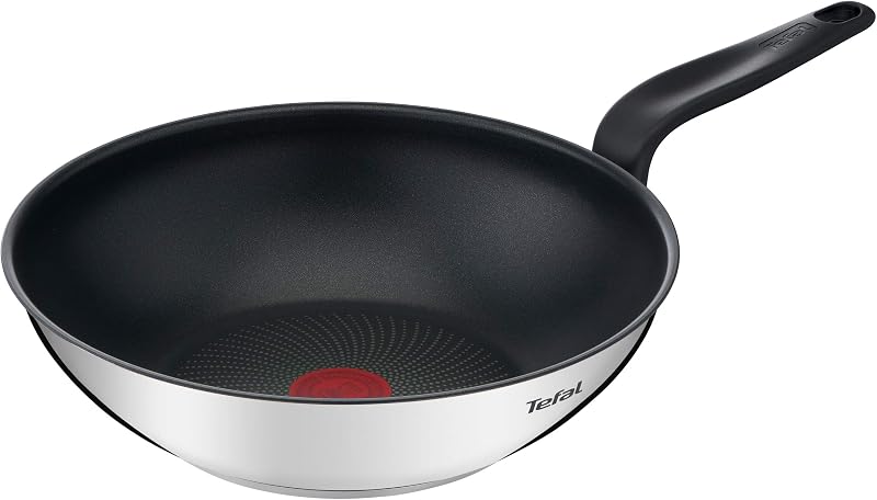 Tefal PRIMARY wok pan 28 cm, Stainless steel with non-stick