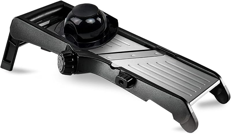 Gramercy Kitchen Co. Adjustable Stainless Steel Mandolin Slicer Comes with a Pair of Cut Resistant Gloves Vege