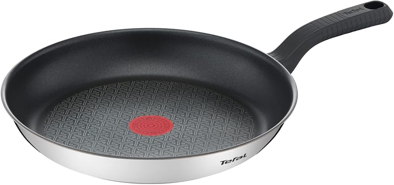 Tefal Comfort Max Frying Pan, 30 cm, Induction, Non-Stick Coating, High Quality Stainless Steel, Thermo-Spot T