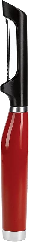 KitchenAid - Stainless Steel Peeler with Double Serrated Blade for Vegetables and Fruits - Cherry Red