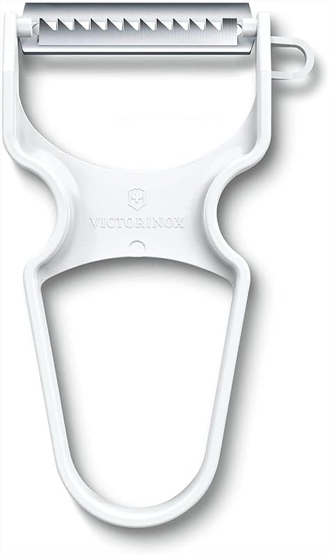 Victorinox Quick Serrated Edge Fruit and Vegetable Peeler, White