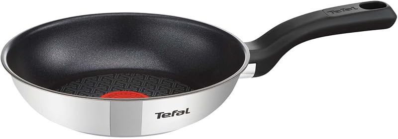 Tefal Comfort Max Frying Pan, 20 cm, Induction, Non-Stick Coating, High Quality Stainless Steel, Thermo-Spot T