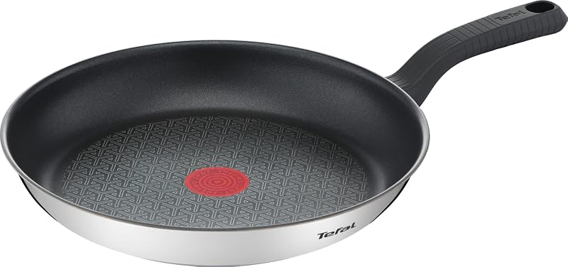 Tefal Comfort Max Frying Pan, 26 cm, Induction, Non-Stick Coating, High Quality Stainless Steel, Thermo-Spot T