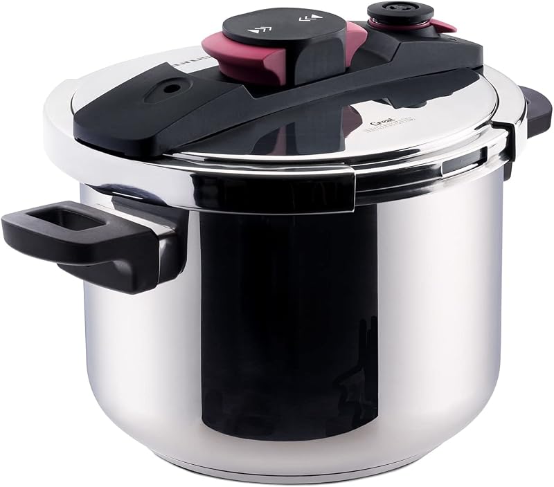 Taurus Great Moments Superrapid 6L Super Fast Pressure Cooker 6L Adjustable Drain Valve Easy Open Energy Savin