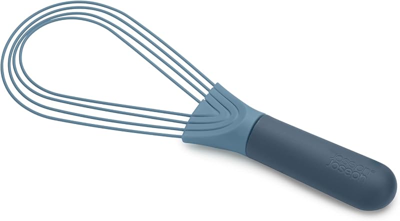 Joseph Joseph Twist Whisk- 2 in 1 Flat Whisk and Balloon Whisk - Suitable for Nonstick Cookware, Silicone, Blu