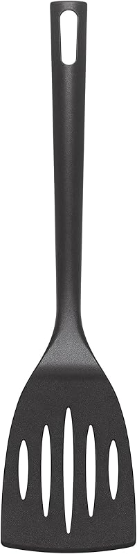 Chef Aid BPA Free Slotted Nylon Spatula for Nonstick Coatings, Heat Resistant 210℃, Ergonomic Handle, Dishwash