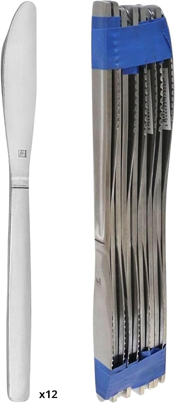 Amefa PRADEL ESSENTIEL - 12 table knives - Baltics - Stainless steel 18/0, Standard finish - Length 206 mm
