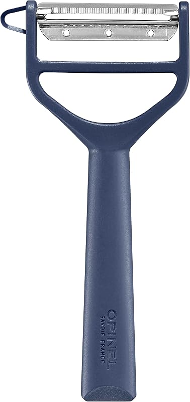 Opinel - T-DUO peeler - Polymer handle - Double stainless steel blade - Vegetable peeler, Julienne preparation